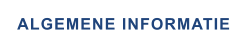 ALGEMENE INFORMATIE