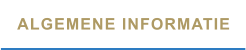 ALGEMENE INFORMATIE